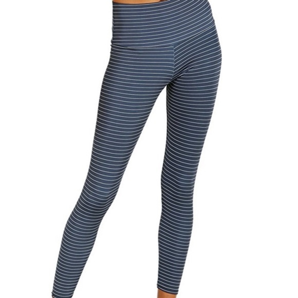 Onzie Flow High Waisted Striped Yoga Leggings